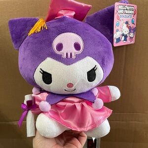 Sanrio Kuromi 9” graduation plush